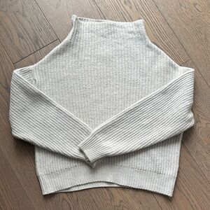 Wilfred Heather Gray Cowl Neck Sweater